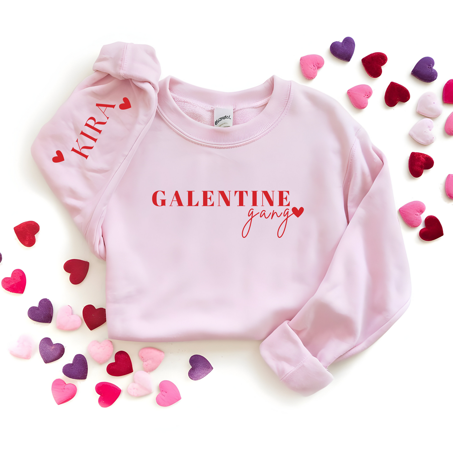 Valentine’s Day Sweatshirt * Galentine Gang * (Personalized)